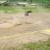 Bear Foot flying over the finish line