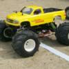 Derrick Algieri debuted and awesome Carolina Crusher chevy featuring an old school paint job on his second Defiance Txt-1 chassis.